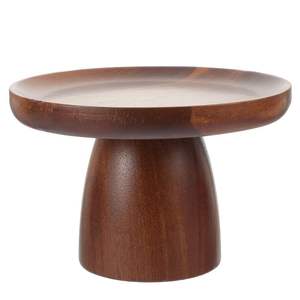 PRODUCTOS DE HERRAMIENTAS DISEÑO HECHO A MANO FORMA REDONDEADA TARTA DE CUMPLEAÑOS Soporte para servir para fiesta Celebración Pastel de madera - Product Image 4