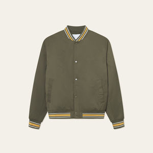 Chaqueta universitaria a la moda para hombre, chaqueta informal ajustada de béisbol universitario, chaqueta universitaria de béisbol Letterman de lana para hombre - Product Image 1