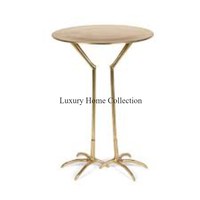 Cadre en métal de haute qualité de couleur dorée ou support rond personnalisé Top Tables basses disponibles du fabricant indien