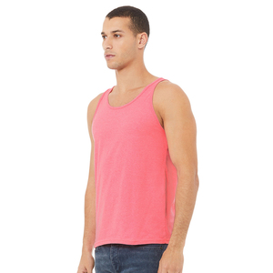 Unisex Jersey Tank Tops Tri-blends Poly 25% Combed <b>Ringspun</b> Cotton 25% Rayon Unisex Tank Tops - Product Image 2