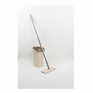 Eco-Friendly Microfiber Flat <b>Mop</b> Set with Telescopic Aluminum Pole and Floor <b>Cleaning</b> Bucket - Product Image 2