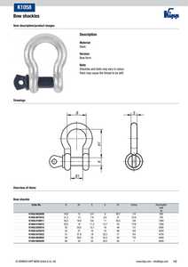 Manille en acier K0158 avec anneau en D incurvé pour levage et amarrage intensifs - Product Image 4