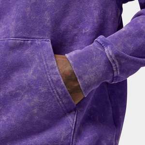 Hombres personalizados desgastados de gran tamaño en blanco ácido Vintage ácido lavado sudaderas con capucha de peso pesado Sudadera con capucha para la venta - Product Image 3