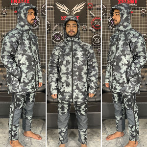 Diseño personalizado Hombres Chaqueta táctica Camuflaje Sublimado Abrigo Invierno al aire libre Softshell Rompevientos Chaquetas de camuflaje - Product Image 2