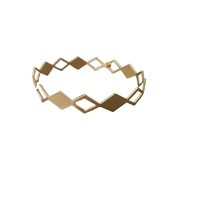 Pulsera Artesanal de Cuentas 2025, Brazalete Ancho de Latón Pulido Dorado, Estilo Tribal, para Mujer - Product Image 4