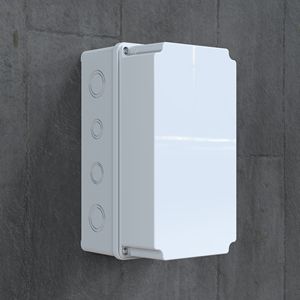 Caja de conexiones moldeada por inyección blanca impermeable IP65 de plástico ABS 120x220x120mm caja de instrumentos electrónicos montada en la pared - Product Image 4