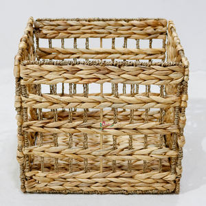 Artex Dong Thap-Cestas de almacenamiento tejidas de algas marinas naturales hechas a mano, Cajas de Regalo de mimbre decorativas para organización del hogar y la Oficina - Product Image 3