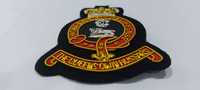 Écussons et badges personnalisés en polyester tissé brodé faits à la main, avec fil de bouillon, service OEM/ODM, étiquettes de vêtements avec logo personnalisé