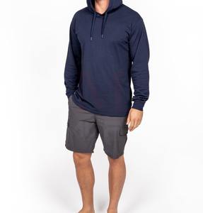 2024 recién llegados hombres 100% algodón invierno pulóver Sudadera con capucha diseño personalizado patrón sólido estampado bolsillo liso teñido nueva sudadera - Product Image 3