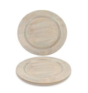 Assiettes de présentation en bois de manguier de qualité supérieure pour mariage, dîner, meilleur fabricant, table de salle à manger d'hôtel, assiette de présentation en bois - Product Image 3