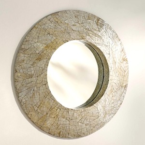 Espejo redondo de nácar MOP para dormitorio y sala de estar, decoración de la mejor opción, espejos de concha de Capiz - Product Image 5