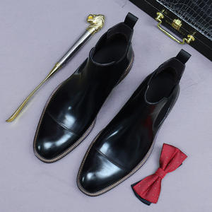 Sandalias de tacón de cuero para mujer con correa al tobillo y punta abierta, zapatos de tacón de bloque para fiesta y boda - Product Image 3