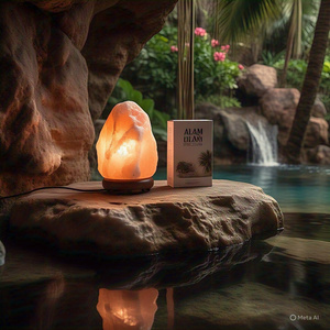 Customized Eco-friendly 4-6 Kgs Organic Natural Himalayan Salt <b>Lamp</b> Home Decoration Angel Religious Feng Cross Flower Animal - Product Image 5