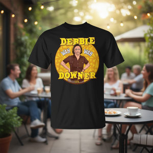 เสื้อยืดสีดำแขนสั้นสำหรับผู้ใหญ่ ลาย SNL Debbie Downer สินค้าส่งเสริมการขาย - Product Image 3