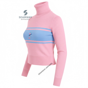 Jack And Jill Of America <b>Turtleneck</b> Sweater Women Knitted High Neck Sweater Casual <b>Mock</b> Neck Pullover Polo Neck Warm Sweater - Product Image 2