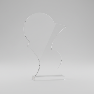 Trofeo Acrílico Aurora Wave, Duradero, Pulido, Grabado, Estilo Deportivo, Curva Única, para Premios Corporativos, Reconocimiento a Empleados - Product Image 6