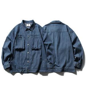 Wholesale High Quality <b>Mens</b> <b>Jeans</b> <b>Jacket</b> Custom <b>Mens</b> Denim <b>Jacket</b> for <b>Men</b> - Product Image 3