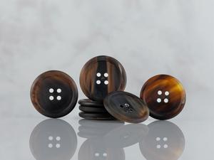 Botones de Cuerno de Búfalo Natural al por Mayor, Acabados y Coloridos para Accesorios de Ropa, Alta Calidad - Product Image 2