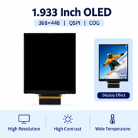 Module d'affichage OLED personnalisé en usine, 1,93 pouce, 368*448, 600 nits, COG, avec écran tactile externe pour appareil portable intelligent