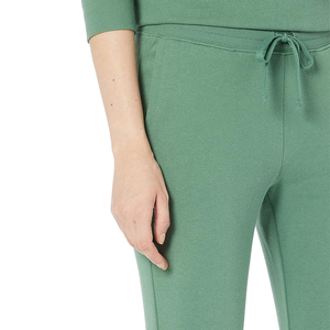 Ladies Canvas <b>Trousers</b> Flat Front Winter Stretch Lightweight <b>Drawstring</b> Wholesale Price-Featuring Pockets High Waist - Product Image 3