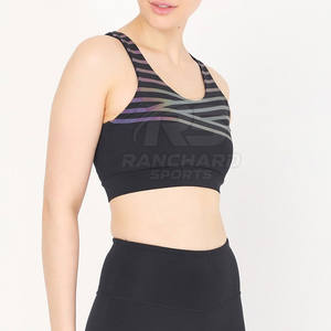 Vêtements de sport respirants et de soutien, soutien-gorge de sport compressif pour femmes, tissu extensible à séchage rapide, salle de sport, fitness - Product Image 2