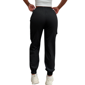 Pantalones Cargo de Lona para Hombre, Cintura Media, Corte Recto, Holgados, Ligeros, con Bolsillos, Secado Rápido, Transpirables, para un Estilo Elegante de Temporada - Product Image 2