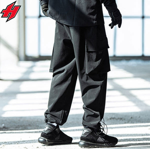 Techwear กางเกงคาร์โก้ผู้ชาย, กางเกงฮาราจูกุฮิปฮอปสตรีทแวร์กางเกงวอร์มเอวยางยืดกางเกงเทคโนโลยีไซเบอร์พังค์ - Product Image 3