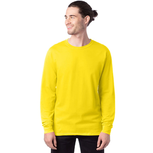 Camiseta de manga larga con estampado personalizado de estilo informal Patrón teñido liso con método de tejido Diseñador informal Camisetas de la mejor venta - Product Image 4