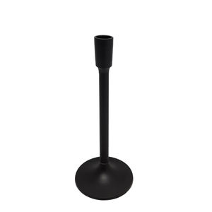 Porte-bougie classique en aluminium noir de grande taille pour Noël pour les décorations de table et de mariage - Product Image 4