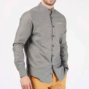 Chemises décontractées à col boutonné, coupe ajustée, motif lettres, 100 % coton tricoté, respirantes, dernière conception 2025 - Product Image 4