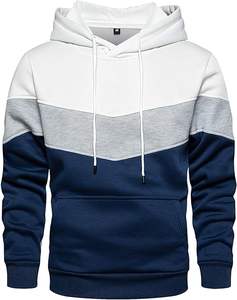 SnugSweave Sweat à capuche élégant imprimé solide confortable confortable tenue d'hiver décontractée en polyester doux/coton polaire - Product Image 1