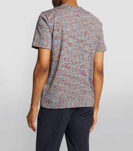 T-shirt pour homme en coton 100% tissé à manches courtes, coupe ample, col rond, style streetwear, poids lourd, anti-UV, respirant, 2026 - Product Image 6