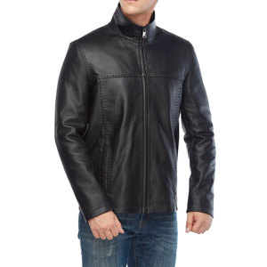 Chaqueta de piel de oveja a la moda personalizada para hombre al mejor precio, cuello levantado y tela de lona hecha en Pakistán - Product Image 6