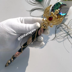 ขายดีไม้กายสิทธิ์คริสตัลดวงจันทร์ธรรมชาติราคาที่ดีที่สุดของขวัญทำจากไม้สนโลหะผสมทองแผ่นไม้ติดผนังกล่อง - Product Image 1