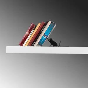 Sujetalibros Rectangular Decorativo Elegante de Aluminio Dorado, Moderno, Hecho a Mano, Ecológico, con Recorte para Mesa, Grado Zahid - Product Image 2