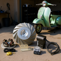 Nouvelle bobine d'allumage Flytech en aluminium 20 mm Touring 1 250 kg pour PX 125-150-200 et pour la modification/amélioration des scooters Fabriqué en Italie