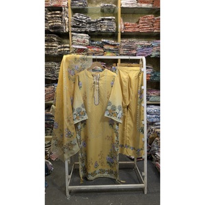 FUSION LONG LENGTH 3 PIECE COTTON SALWAR KAMEEZ PLUS SIZE SERIES-SL00252 - Product Image 1