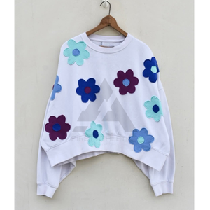 เสื้อสเวตเชิ้ตคอกลมทรงหลวม ระบายอากาศได้ดี เป็นมิตรกับสิ่งแวดล้อม พิมพ์โลโก้ได้ตามต้องการ ขายส่งสำหรับผู้ชาย เนื้อผ้าหนานุ่ม อุ่นสบายสำหรับฤดูหนาว ผลิตจากผ้าฝ้าย 100% - Product Image 2
