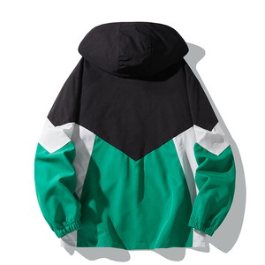 เสื้อโค้ทมีฮู้ดกันลมกลางแจ้งมีซิปรูดขึ้นได้แจ็คเก็ตกันน้ำ - Product Image 6