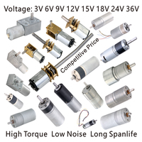 JRCMotor personnaliser petit GB12-N20 de moteur à engrenages à courant continu 12MM 3V 6V 12V plus petit N20 Micro moteur à courant continu pour serrure de porte