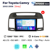 Reproductor de Video para Auto NaviFly con Android, Cámara Panorámica de 360° para Toyota Camry 2002-2006 con Chip BT 5.0 y Android Auto