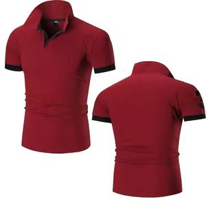 2025 Design personnalisé hommes Golf pour chemise Sport Style solide motif tricoté 100% coton poche séchage rapide en gros - Product Image 2