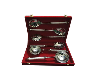 Produit de haute qualité pièces élégantes ensemble de couverts en acier inoxydable cuillère à salade ensemble 2 pièces meilleure vente - Product Image 6