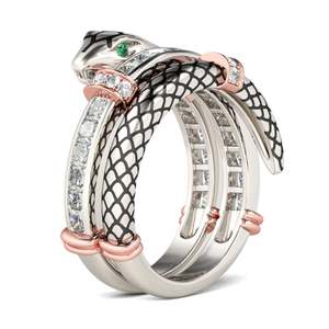 Jeulia Sterling Silver Knot Snake Fashion Band <b>Ring</b> - Product Image 2