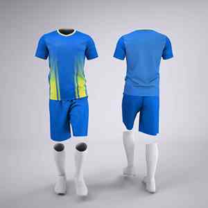 ชุดวอร์มอเมริกันฟุตบอลแบบระเหิด100% สำหรับผู้ชายชุดวอร์มสีฟ้าแบบกำหนดเอง - Product Image 1