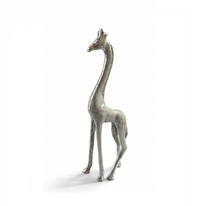 Escultura de Jirafa Hecha a Mano, Figura de Animal Metálica, Decoración para el Hogar, Oficina, Mesa, Adorno, Decoración Navideña - Product Image 1