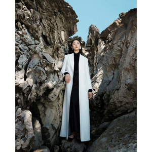 Gran oferta de abrigo largo para mujer, abrigo largo de berilo, cuello de solapa con muescas, tela de alta calidad, embalaje personalizado, ropa de mujer - Product Image 2