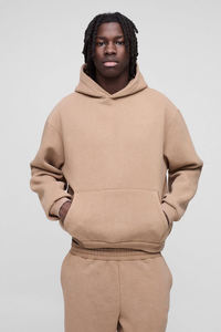 Chándal de Alta Calidad, 100% Algodón, Logotipo Personalizado, Chándal Extra Grande con Pantalones Acampanados y Sudadera con Capucha para Hombre - Product Image 3