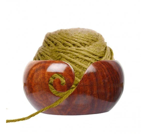 Cuenco de hilo de madera de último diseño de alta calidad para cuenco de ganchillo hilo artesanal de madera aspecto de diseñador superventas - Product Image 4