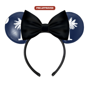 ที่คาดผมสั่งทำพิเศษตามแบบที่กำหนดเอง หูหนูแบบสั่งทำพร้อมดีไซน์ที่ได้รับการอนุมัติล่วงหน้า ลายธงรัฐเซาท์แคโรไลนา - Product Image 1